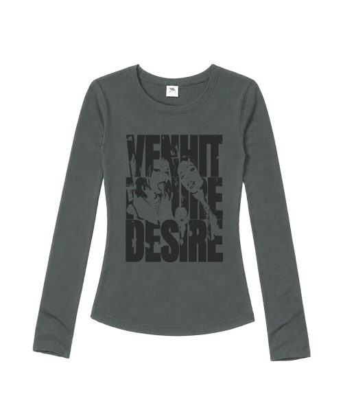 VENHIT(ベンヒット)の「PURE DESIRE スリムフィットロングスリーブ(Tシャツ/カットソー・レディース・グリーン/ミント/ホワイト/ブラック・SMALL/MEDIUM/LARGE)」の5枚目の写真