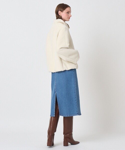 ANAYI(アナイ)の「アルパカベルベットブルゾン(その他アウター・レディース・ホワイト/ネイビー・38/36)」の10枚目の写真