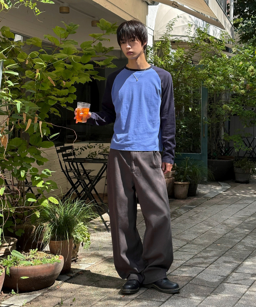 SIGNATURE（シグネチャ）の「BARREL カーブドチノパンツ[チャコール]（その他パンツ・メンズ・その他・SMALL/MEDIUM/LARGE/X-LARGE）」の2枚目の写真
