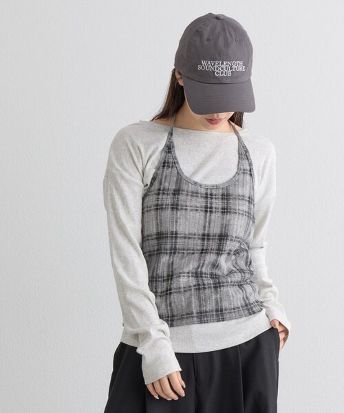 COLONY 2139（コロニートゥーワンスリーナイン）の「PIKO企画/一部WEB限定 アソートホルターネックキャミソール&Tシャツ（Tシャツ/カットソー・レディース・グレー/アイボリー/ブラック/ネイビー・FREE）」の15枚目の写真