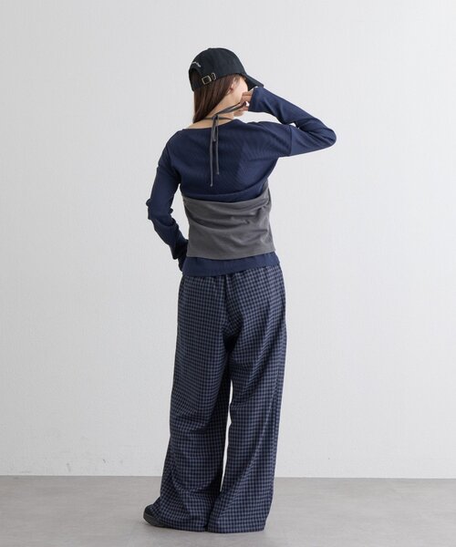 COLONY 2139（コロニートゥーワンスリーナイン）の「PIKO企画/一部WEB限定 アソートホルターネックキャミソール&Tシャツ（Tシャツ/カットソー・レディース・グレー/アイボリー/ブラック/ネイビー・FREE）」の20枚目の写真