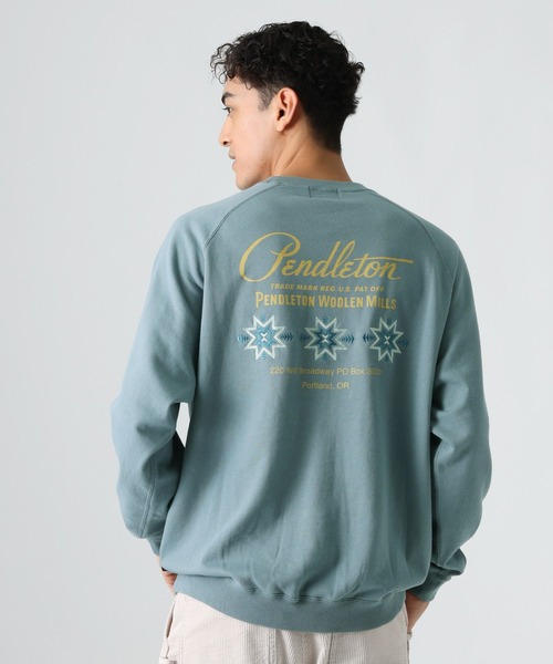 BAYFLOW(ベイフロー)の「【PENDLETON(ペンドルトン)】ヒストリーロゴスウェット(スウェット・メンズ・ブラック/ライトグレー/レッド/グレー/ブルー・MEDIUM/LARGE)」の4枚目の写真