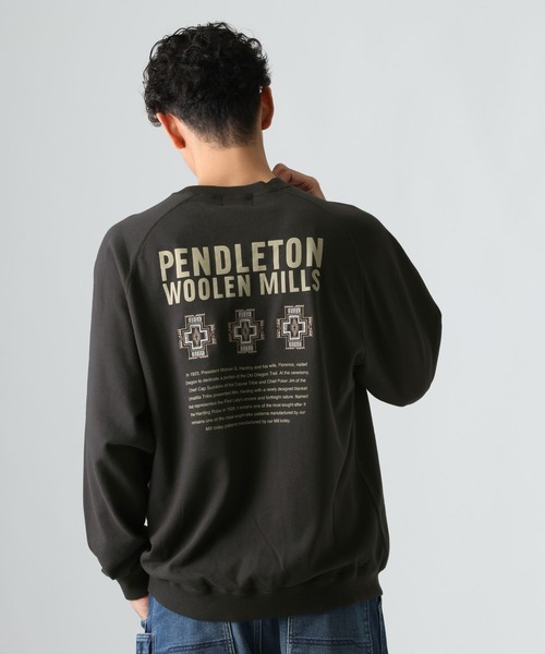 BAYFLOW(ベイフロー)の「【PENDLETON(ペンドルトン)】ヒストリーロゴスウェット(スウェット・メンズ・ブラック/ライトグレー/レッド/グレー/ブルー・MEDIUM/LARGE)」の2枚目の写真
