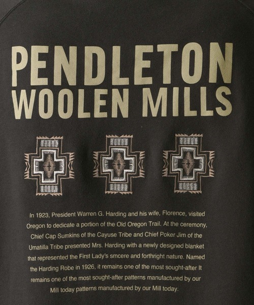 BAYFLOW(ベイフロー)の「【PENDLETON(ペンドルトン)】ヒストリーロゴスウェット(スウェット・メンズ・ブラック/ライトグレー/レッド/グレー/ブルー・MEDIUM/LARGE)」の12枚目の写真