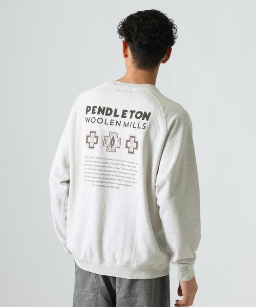 BAYFLOW(ベイフロー)の「【PENDLETON(ペンドルトン)】ヒストリーロゴスウェット(スウェット・メンズ・ブラック/ライトグレー/レッド/グレー/ブルー・MEDIUM/LARGE)」の6枚目の写真