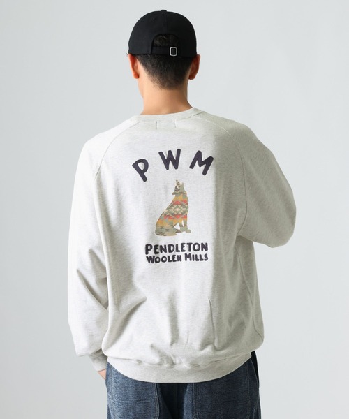 BAYFLOW(ベイフロー)の「【PENDLETON(ペンドルトン)】ヒストリーロゴスウェット(スウェット・メンズ・ブラック/ライトグレー/レッド/グレー/ブルー・MEDIUM/LARGE)」の7枚目の写真