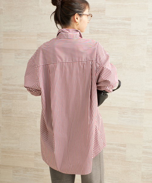 plage（プラージュ）の「Wide Tunic シャツ（シャツ/ブラウス・レディース・マルチ/レッド/サックスブルー・FREE）」の15枚目の写真