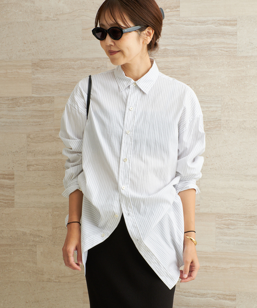 plage（プラージュ）の「Wide Tunic シャツ（シャツ/ブラウス・レディース・マルチ/レッド/サックスブルー・FREE）」の20枚目の写真