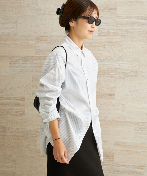 plage（プラージュ）の「Wide Tunic シャツ（シャツ/ブラウス・レディース・マルチ/レッド/サックスブルー・FREE）」の22枚目の写真