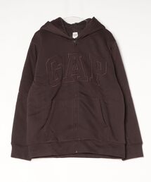 GAP（ギャップ）の「リラックスフィット GAPロゴ 裏ボア ジップアップパーカー（スウェット）」