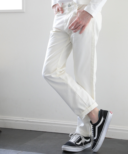 Denime（ドゥニーム）の「TWILL COLOR PANTS/ツイルカラーパンツ（その他パンツ・メンズ・グリーン/ホワイト/ベージュ・X-LARGE/MEDIUM/LARGE）」の20枚目の写真