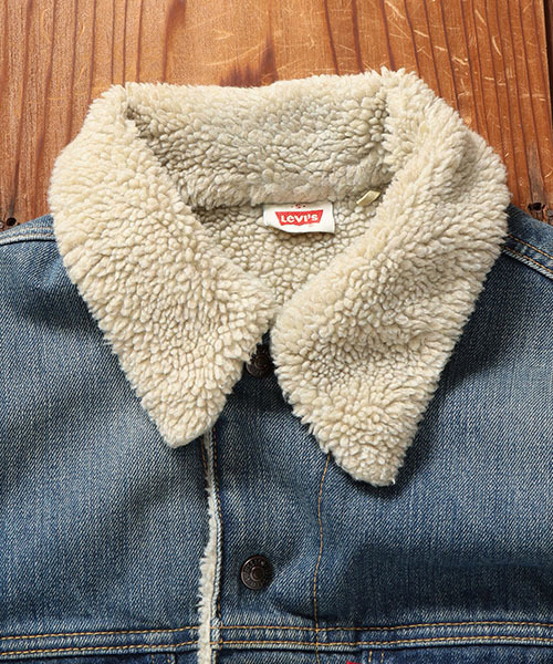 LEVI'S VINTAGE CLOTHING（リーバイスビンテージクロージング）の「LEVI'S(R) VINTAGE CLOTHING -1967- ボアデニムジャケット ダークインディゴブルー TYPE III シェルパ（デニムジャケット・メンズ・ダークインディゴブルー・SMALL/X-SMALL/LARGE/MEDIUM）」の14枚目の写真