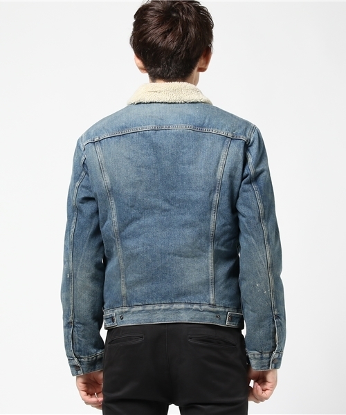 LEVI'S VINTAGE CLOTHING（リーバイスビンテージクロージング）の「LEVI'S(R) VINTAGE CLOTHING -1967- ボアデニムジャケット ダークインディゴブルー TYPE III シェルパ（デニムジャケット・メンズ・ダークインディゴブルー・SMALL/X-SMALL/LARGE/MEDIUM）」の6枚目の写真
