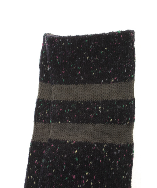 X-girl（エックスガール）の「KNEE SOCKS（ソックス/靴下・レディース・アッシュグレー/ネイビー・ONE SIZE）」の4枚目の写真