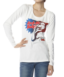 美品 ヒステリックグラマー 16ss Rock Me Baby Tシャツ 黒 S HYSTERIC GLAMOUR（ヒステリックグラマー）の「ROCK ME BABY pt