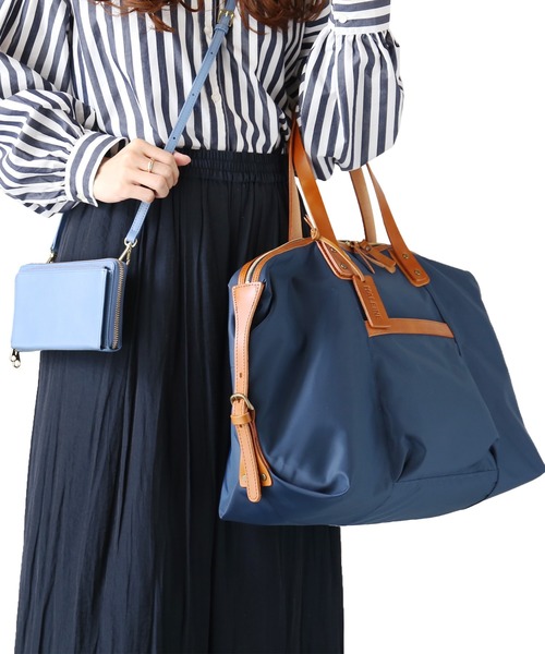 ネイビー ナイロン ボストンバッグ 美品！ネイビーのナイロンボストンバッグ - メルカリ