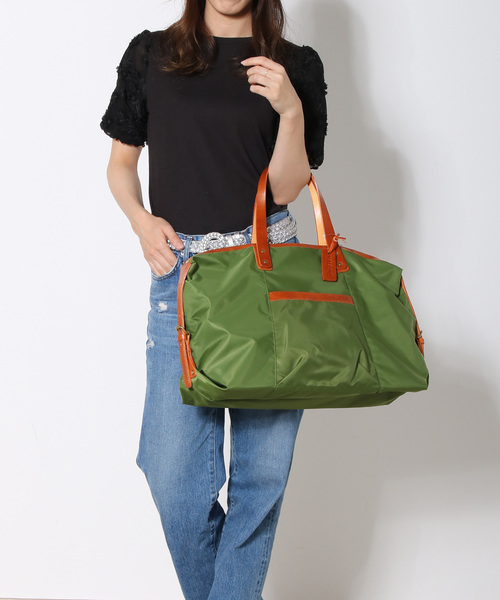 HALEINE（アレンヌ）の「ナイロンボストンバッグ（ボストンバッグ・メンズ・ネイビー/ダークブラウン/ライム/レッド/ブラック/モカ/グレー・FREE）」の15枚目の写真