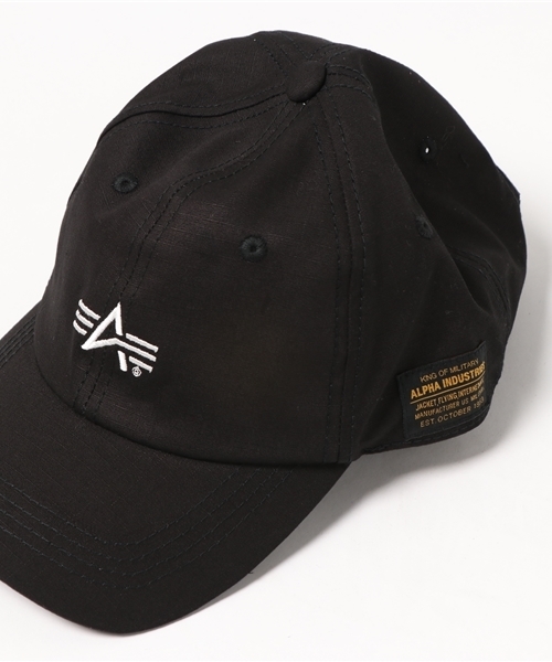Alpha Industries(アルファインダストリーズ)の「【ALPHA】カーブバイザーツイルローキャップ(キャップ・メンズ・ブラック/カーキ/ネイビー・FREE)」の7枚目の写真