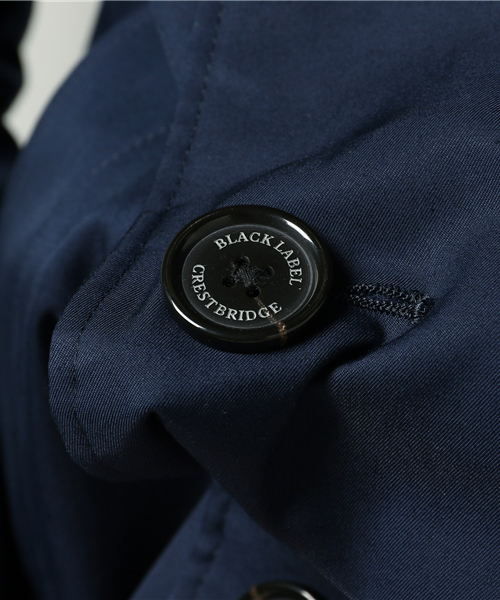 BLACK LABEL CRESTBRIDGE（ブラックレーベル・クレストブリッジ）の「SOLOTEX ライトギャバジンショートトレンチ（トレンチコート・メンズ・ネイビー/ベージュ・L/M）」の9枚目の写真