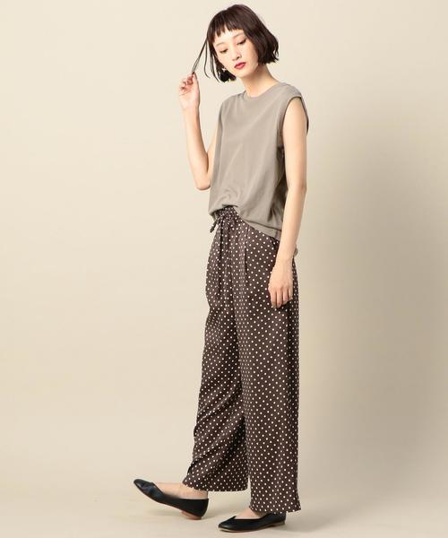 BEAUTY&YOUTH UNITED ARROWS（ビューティーアンドユースユナイテッドアローズ）の「BY ドットイージー ワイドパンツ ◆（その他パンツ・レディース・ブラック/ブラウン・MEDIUM/SMALL）」の14枚目の写真