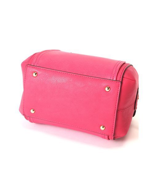 JILL by JILL STUART（ジルバイジルスチュアート）の「PLATE BOSTON BAG（ボストンバッグ・レディース・ブラック/ピンク/ピンク系その他・ﾌﾘ-）」の12枚目の写真