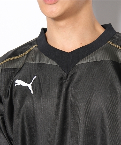 PUMA（プーマ）の「トライアルコート - Football Foundation（Tシャツ/カットソー・メンズ・ブラック/ネイビー/オレンジ/グレー・LARGE/MEDIUM/O/SMALL/XO）」の7枚目の写真