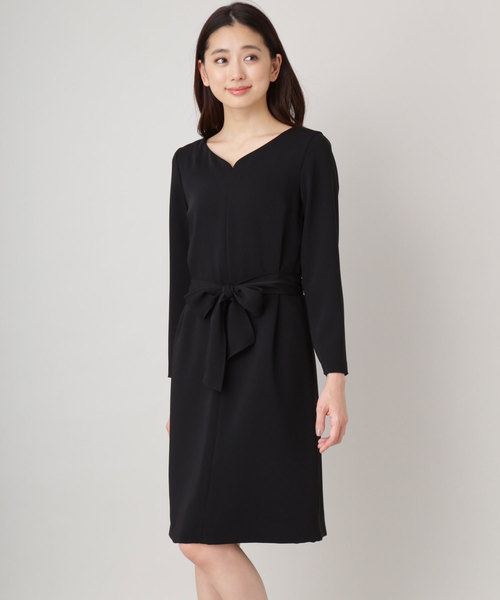 NATURAL BEAUTY BASIC(ナチュラルビューティーベーシック)の「◆ハートネックワンピース(ワンピース・レディース・ブラック/ピンク・SMALL/MEDIUM)」の2枚目の写真