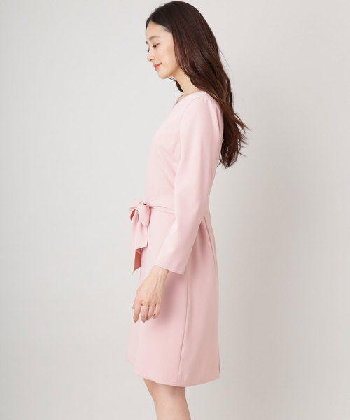 NATURAL BEAUTY BASIC(ナチュラルビューティーベーシック)の「◆ハートネックワンピース(ワンピース・レディース・ブラック/ピンク・SMALL/MEDIUM)」の3枚目の写真