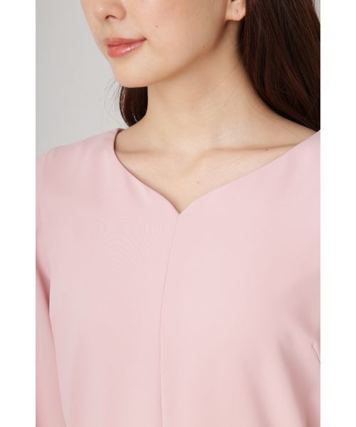 NATURAL BEAUTY BASIC(ナチュラルビューティーベーシック)の「◆ハートネックワンピース(ワンピース・レディース・ブラック/ピンク・SMALL/MEDIUM)」の5枚目の写真