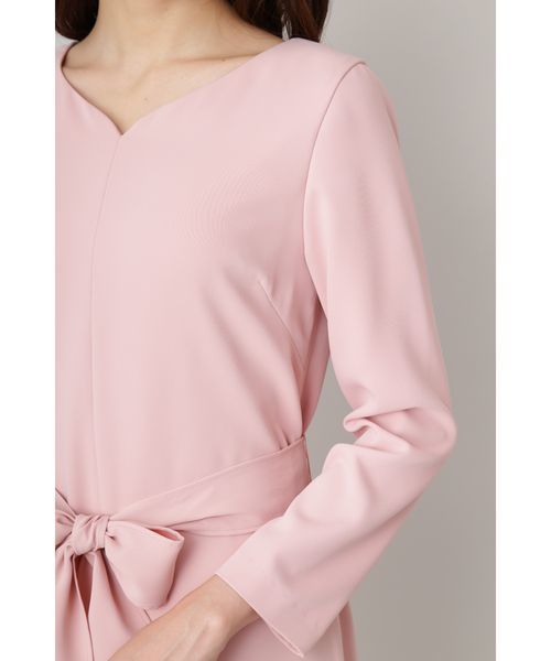 NATURAL BEAUTY BASIC(ナチュラルビューティーベーシック)の「◆ハートネックワンピース(ワンピース・レディース・ブラック/ピンク・SMALL/MEDIUM)」の6枚目の写真