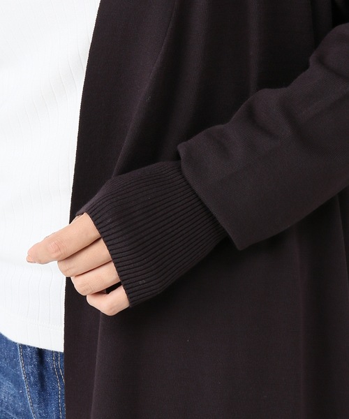 plage（プラージュ）の「Sunny ロングカーディガン◆（カーディガン/ボレロ・レディース・ブラック/キャメル/ベージュ・FREE）」の11枚目の写真