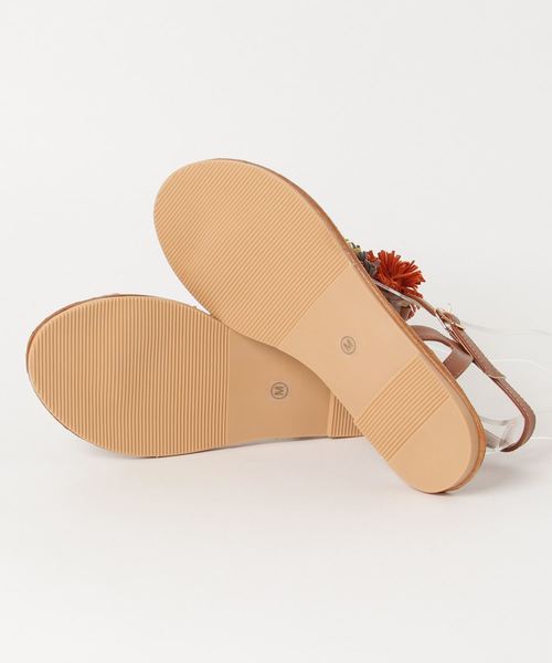 チャイハネ（チャイハネ）の「【チャイハネ】サンバポンポンサンダル（サンダル・レディース・ブルー/パープル/オレンジ・LARGE/MEDIUM）」の6枚目の写真