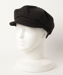 LINEN CAS コットンリネン無地キャスケット帽