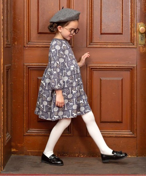 BREEZE(ブリーズ)の「ネット限定 ユニコーン総柄ワンピース(ワンピース・キッズ・イエロー/チャコール・90/100/110/120/80/130/95/140)」の7枚目の写真