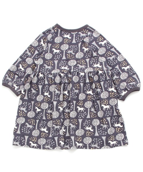 BREEZE(ブリーズ)の「ネット限定 ユニコーン総柄ワンピース(ワンピース・キッズ・イエロー/チャコール・90/100/110/120/80/130/95/140)」の14枚目の写真