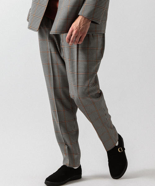 BEAUTY&YOUTH UNITED ARROWS（ビューティーアンドユースユナイテッドアローズ）の「【WEB限定】 by チェック 2P ワイド テーパードパンツ（スラックス・メンズ・ダークブラウン/ベージュ・SMALL/LARGE/MEDIUM）」の10枚目の写真