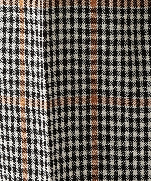 BEAUTY&YOUTH UNITED ARROWS（ビューティーアンドユースユナイテッドアローズ）の「【WEB限定】 by チェック 2P ワイド テーパードパンツ（スラックス・メンズ・ダークブラウン/ベージュ・SMALL/LARGE/MEDIUM）」の5枚目の写真