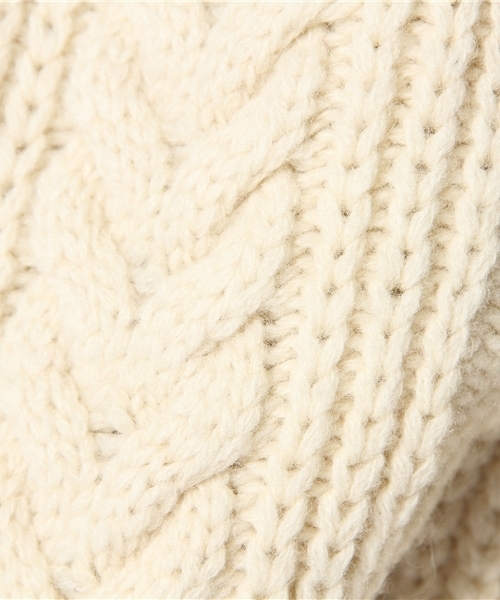 BEAMS BOY（ビームスボーイ）の「BEAMS BOY / 3Gアラン クルー（ニット/セーター・レディース・ナチュラル/チャコールグレー/ネイビー・ONE SIZE）」の9枚目の写真