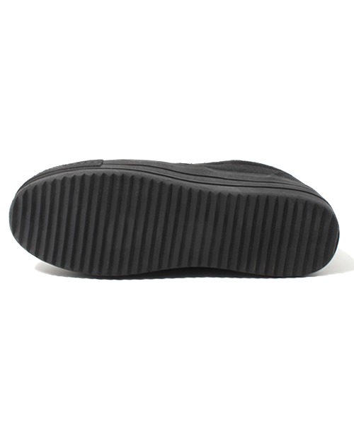 WEGO（ウィゴー）の「WEGO/厚底スリッポンスニーカー（スリッポン・レディース・ブラック/ホワイト・24.5/23.5）」の4枚目の写真