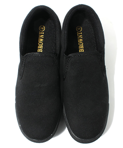 WEGO（ウィゴー）の「WEGO/厚底スリッポンスニーカー（スリッポン・レディース・ブラック/ホワイト・24.5/23.5）」の10枚目の写真