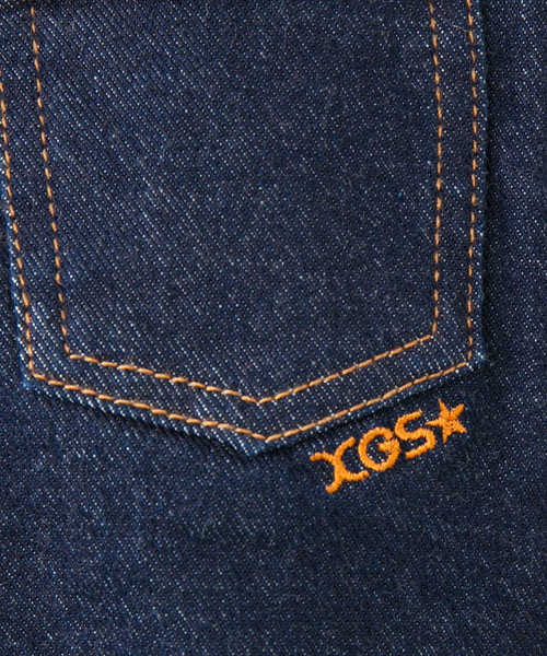 X-girl Stages（エックスガールステージス）の「NEW STRETCH JEAN (12M～3Ｔ)（デニムパンツ・キッズ・インディゴブルー・12M/2T/3T）」の5枚目の写真