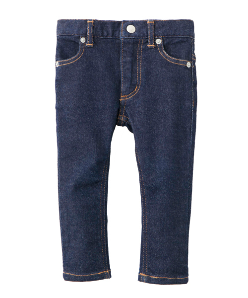 X-girl Stages（エックスガールステージス）の「NEW STRETCH JEAN (12M～3Ｔ)（デニムパンツ・キッズ・インディゴブルー・12M/2T/3T）」の6枚目の写真