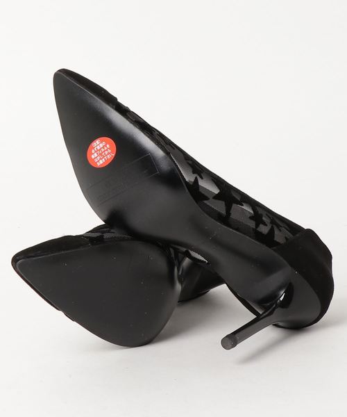 SEVEN TWELVE THIRTY(セヴントゥエルヴサーティー)の「ポインテッドトゥチュールパンプス(パンプス・レディース・ブラック/グレー/ブラック系その他・22cm/22.5cm/23cm/23.5cm/24cm/24.5cm)」の14枚目の写真