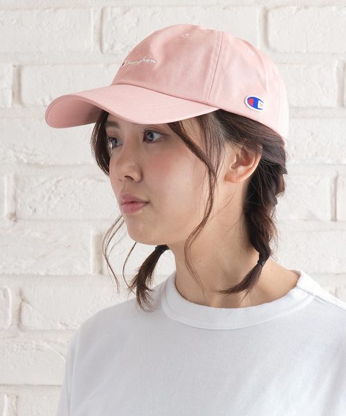 Champion（チャンピオン）の「【CHAMPION/チャンピオン】スクリプトローキャップ/ロゴ刺繍（キャップ・メンズ・グリーン/レッド/ケミカルウォッシュ/ブラック/ベージュ/エンジ/ライトパープル/ホワイト/ネイビー/ワンウォッシュ/ピンク/ブルー/ブラウン/マスタード/ワイン/ミント/パープル/ライトグリーン/イエロー・FREE）」の16枚目の写真