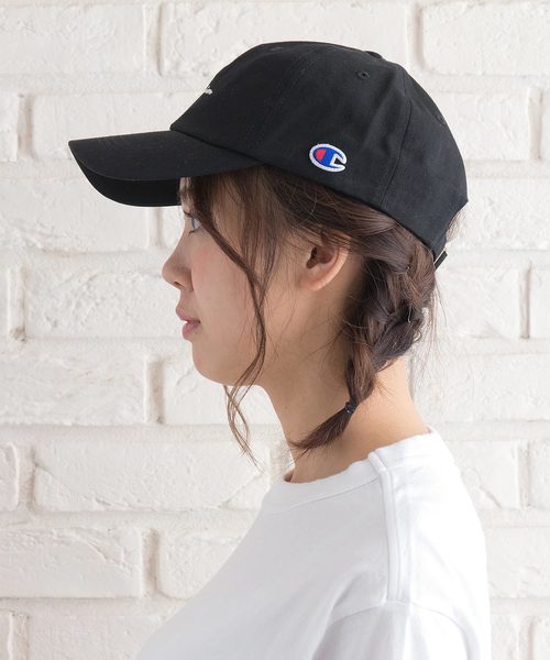 Champion（チャンピオン）の「【CHAMPION/チャンピオン】スクリプトローキャップ/ロゴ刺繍（キャップ・メンズ・グリーン/レッド/ケミカルウォッシュ/ブラック/ベージュ/エンジ/ライトパープル/ホワイト/ネイビー/ワンウォッシュ/ピンク/ブルー/ブラウン/マスタード/ワイン/ミント/パープル/ライトグリーン/イエロー・FREE）」の21枚目の写真