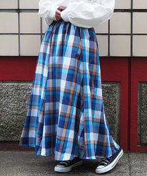 tiptop | 大柄チェックロングフレアスカート(スカート)