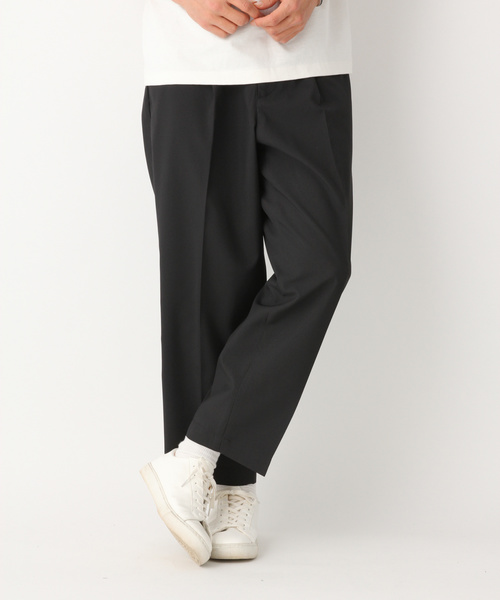 GLOBAL WORK(グローバルワーク)の「ドライスラックスアンクルパンツ/823511(その他パンツ・メンズ・ベージュ/ブラック/チャコールグレー・MEDIUM/LARGE/SMALL/X-LARGE)」の2枚目の写真