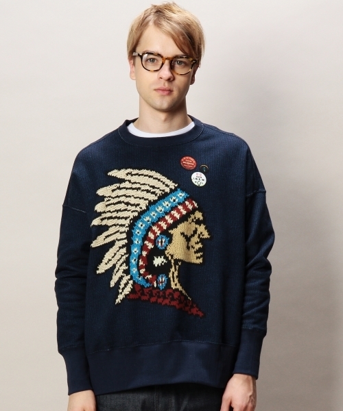 BEAUTY&YOUTH UNITED ARROWS(ビューティーアンドユースユナイテッドアローズ)の「<VOTE MAKE NEW CLOTHES> BYSP 3D SWEAT INDIAN/スウェット(スウェット・メンズ・ネイビー・SMALL/MEDIUM)」の10枚目の写真