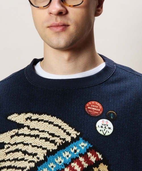 BEAUTY&YOUTH UNITED ARROWS(ビューティーアンドユースユナイテッドアローズ)の「<VOTE MAKE NEW CLOTHES> BYSP 3D SWEAT INDIAN/スウェット(スウェット・メンズ・ネイビー・SMALL/MEDIUM)」の8枚目の写真