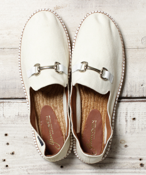 NANO universe（ナノユニバース）の「GAIMO(ガイモ)/キャンバスエスパ（その他シューズ・メンズ・ホワイト/その他1/その他2/レッド/ピンク/ライトピンク/マスタード/インディゴブルー/ネイビー/ブルー/ブラック/ベージュ・42/40/43/41）」の2枚目の写真